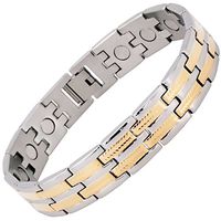 Mens Magnetic Bracelet for Pain All Sizes Magnetic Therapy Bracelet Arthritis Joint Wrist Healing Bracelet Bio Magnetic Wristband +Gift Box-Argo (7 in / 18 cm)