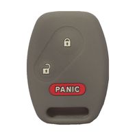 Gray Silicone Rubber Keyless Entry Remote Key Fob Case Skin Cover Protector for Honda 2+1 Buttons
