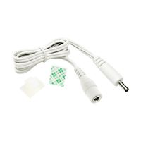 EShine Extension Cable - Male to Female - for LED Under Cabinet Lighting with Wire Clips for Comfortable Installation. (20 inch Cable, White)