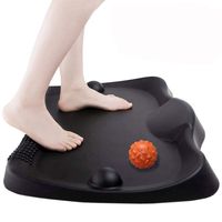 Premium Anti-Fatigue Comfort Mat for Standing Workstation Office Desk Kitchen Active Standing Desk Mats Walking Pad Balance Cushion Floor Boards with Acupressure Massage Ball (Orange)