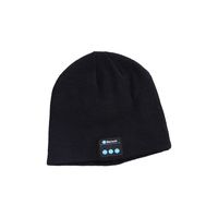 FANSHONN Bluetooth Music Hat with Stereo Headphone Headset Speaker Wireless Warm Beanie Black