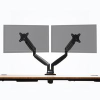 Jarvis Monitor Mounting Arm -- Fits up to 32" Computer Displays (Dual, Black)