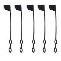 KingBra 5Pc Black Plastic SAE Waterproof Cover Cap SAE DC Power Solar Automotive Connector