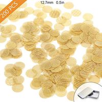 200 Pieces 100% Brass Pipe Screens, Brass Pipe Screen Filters with Metal Box (1/2 Inch)