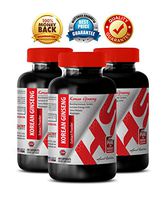 Immune System Strengthener - Korean Ginseng 350MG - Premium Extract - Ginseng Root Extract - 3 Bottle (180 Capsules)