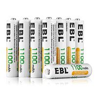 EBL 100 Pack of 1100mAh AAA Ni-MH Rechargeable Batteries