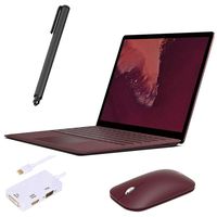 Microsoft Surface Laptop 13.5" 2256x1504 Touchscreen, Core i5 Dual-Core up to 3.10 GHz, 8GB RAM, 256GB SSD, Webcam, Intel HD 620, Bluetooth, Win 10 w/ Pen, Mouse and Converter - Burgundy (Renewed)