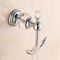 LAONA Contemporary Chrome crystal european style bathroom accessory kit towel rack towel bar Toilet brush racks, Coat Hook