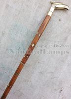 Brass Eagle Head Victorian Style Gentlemen's Cane Designer Wood Walking Stick