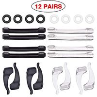 12 Pairs Kids and Adult Soft Silicon Anti Slip Eyeglass Ear Grip Hooks,Round Eyewear Retainer,Eyeglass Temple Tips Ear Pad for Sun Glasses Reading Glasses