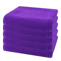 cleaning supplies, Microfiber Cleaning Cloth Square Water Absorption Kitchen Car Cleaning Towel Kitchen bathroom cleaner disinfectantspray kitchen cleaner bleach spray (Purple)