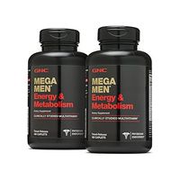GNC Mega Men Energy & Metabolism, Twin Pack, 180 Caplets per Bottle, Increased Energy, Metabolism, and Calorie Burning