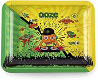 Ooze - Metal Rolling Tray - Medium 10x7.75 - Smoking Accessories - Rolling Tray - Ashtray - Rolling Tobacco Tray - Smoking Accessories Dry Herb - Tobacco Accessories (DJ Loud)