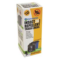 Stout by Envision STOP3340K13R Insect-Repellent Trash Bags, 33 x 40, 1.3 mil, Black (Case of 10)