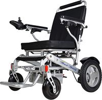 Miracle Mobility Freedom Series Gold XLD10 Electric Folding Mobility Wheelchair with Two 250W Motors and Two 24V, 144Wh Lithium Ion Batteries, Silver