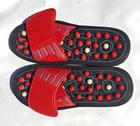 FootDoc Acupressure Plantar Fasciitis Foot Massager Mindinsole, Jade Stone Indoor Massage Slippers Shoes, Reflexology Sandals for Men Women (SM)