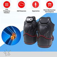 Heated Knee Massager Electric Knee Wrap Brace Heat Vibration Massage Therapy Knee Warmer, for Joint Muscles Arthritis Sports Injury Pain Relief