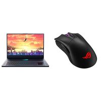 ROG Zephyrus S GX701 Gaming Laptop, 17.3" HDR 144Hz FHD IPS, GeForce RTX 2080, Intel Core i7-9750H Processor, 32GB DDR4 & ASUS ROG Gladius II Wireless Optical Ergonomic FPS Gaming Mouse