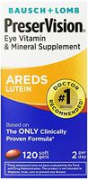 PreserVision AREDS Lutein Eye Vitamin & Mineral Supplement, Beta-Carotene Free, Soft Gels, 120 ct