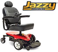 Pride Mobility - Jazzy Elite ES-1 - Front-Wheel Drive Power Chair - Jazzy Red