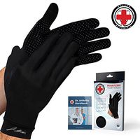 Doctor Developed Copper Full Length Compression Gloves [Pair] and Doctor Written Handbook - Relief from Joint Symptoms, Raynauds Disease, Carpal Tunnel & Hand Conditions (S)