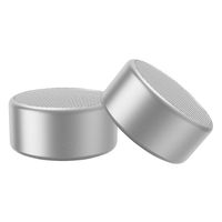 Bluetooth Wireless Speaker IPX7 Waterproof Portable Travel Ture Wireless Stereo (TWS) Speaker with Bluetooth 5.0, Bass up, Wireless Stereo Pairing/for Smartphones, Tablets, Laptops (2 Pack, Silver)