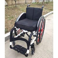 Wheelchair Medical Equipment Ultra Lightweight Folding Aluminium Transit Travel Stylish Sport with Folding Back Wide for Adults Elderly (Color : White)