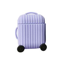 XYanXXX Cute Suitcase Soft Silicone Dustproof Protective Case Cover for Apple Airpods Purple