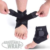 Ankle Support Compression Brace, Breathable Neoprene Sleeve, Adjustable Sports Stabilizer Elastic Foot Wrap for Swimming, Running, Surfing, Diving, Exercise, Athletic Support & Protection, Sprains