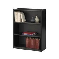 3-Shelf ValueMate Economy Bookcase - Black Computer, Electronics