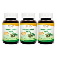 Lovita Green Coffee Bean Extract 1600mg, 4:1 Extract, 50% chlorogenic Acid, 60 Capsules (Pack of 3)