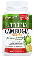 95% HCA 180 Caps. GARCINIA CAMBOGIA ULTRA * 1 BOTTLE = 3 Months UNINTERRUPTED SUPPLY ** $$ BACK GUARANTEE - 45 DAYS RETURN, FAST SAME DAY SHIPPING **