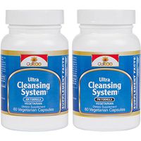Ultra Cleansing System Detox Kit w/ 100% Natural Herbal Blend for Maximum Whole Body Organs & Systems Detox Cleanse - Works Safely & Gently Day & Night Over 30 Days - Vegetarian Formula