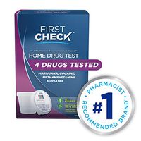 First Check at Home Drug Test Cup Kit, 4 Drug Panel, 1 Count