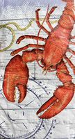 Creative Converting Nautical Lobster Guest Towels Buffet 2-ply Paper Napkins, 20 ct