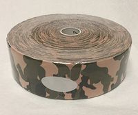 Therapist’s Choice® Kinesiology Tape, 2"x105' PRE-Cut Bulk Roll, PRE-Cut into Easy-to-Apply 10 inch Strips (Camo)