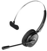 Bluetooth Headset, Noise Canceling Wireless Bluetooth Headset with Dual Microphone for Truck Driver, Over The Head Earpiece, On Ear Car Bluetooth Headphones with 20 Hours Talk time for Cell Phone