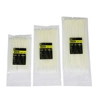 Zip Ties White - DWFeng Self Locking flexible Nylon Cable Ties 6 8 10 Inch 300 Pcs