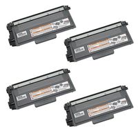 Amsahr TN750 Compatible Replacement Toner Cartridge for Brother DCP-8110DN, 8150DN, 4 Pack, Black Color