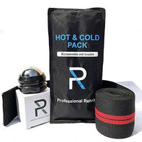 Shin Splints Recovery Kit - Cold Massage Roller Ball - Shin Splints Compression Sleeve/wrap - Ice Pack - Pain Relief - Shin Splint Prevention - Professional Rehab