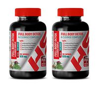 Cleanse and Detox Liver - Full Body Detox and Cleanse Complex 920 MG - Milk Thistle Seed Capsules - 2 Bottles 200 Capsules
