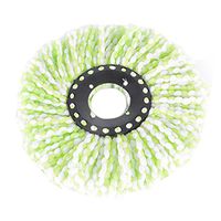 angel3292 360 Rotating Head Durable Magic Microfiber Spinning Floor Cloth Mop Head (Green)