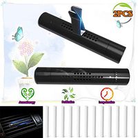 HuoLian Car Diffuser Vent Clip Pack 2 and 12 Refill Sticks Essential Oil Diffuser Car Aromatherapy Reusable