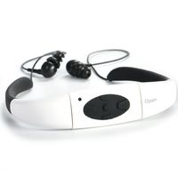 Sudroid Waterproof Mp3 Headset Music Player, 8gb Memory Hi-fi Stero, Earphone for Swimming, Surfing, Running, Sports, Award-Winning Design (White)