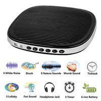 White Noise Sound Machine for Baby Adults Sleeping, Sound Spa Relaxation Machine, Premium Baby Sleep Therapy Sound Machine, for Better Sleep with High Quality Speaker Memory FunctionTimer Settings