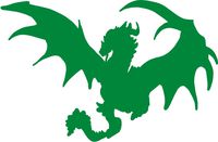 hBARSCI Dragon Vinyl Decal - 5 Inches - for Cars, Trucks, Windows, Laptops, Tablets, Outdoor-Grade 2.5mil Thick Vinyl - Green