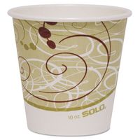 SOLO 410SMSYM Polycoated Hot Paper Cups, 10 oz, Symphony Design, 1000/Carton