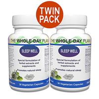 Sleep Well Twin Pack- Sleeping Pills for Insomnia - Sleeping Aid for Women and Men - Natural Sleep Support Capsules