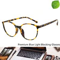 Reading Glasses - Blue Light Blocking - Round Women Men (Tortoise)