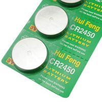 Brand new 5 x Lithium CR2450 Coin Cell 3V Battery